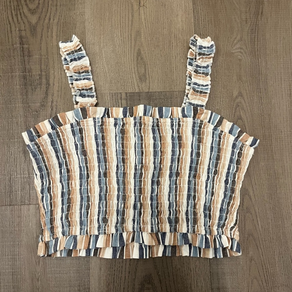 Altar'd State Multicolor Striped Crop Top